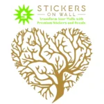 Tree Heart Wall Stickers Gold | Stickers on Wall