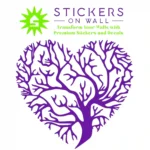 Tree Heart Wall Stickers Perfect Purple | Stickers on Wall