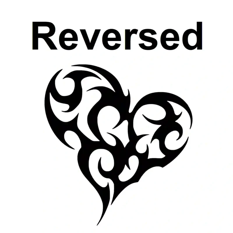 Tribal Heart Wall Stickers Reversed | Stickers on Wall