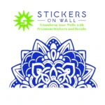 Half Mandala Wall Stickers Brilliant Blue | Stickers on Wall