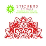 Half Mandala Wall Stickers Red | Stickers on Wall