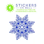 Lotus Mandala Wall Stickers Brilliant Blue | Stickers on Wall