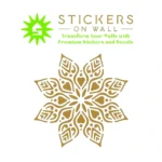 Lotus Mandala Wall Stickers Gold | Stickers on Wall