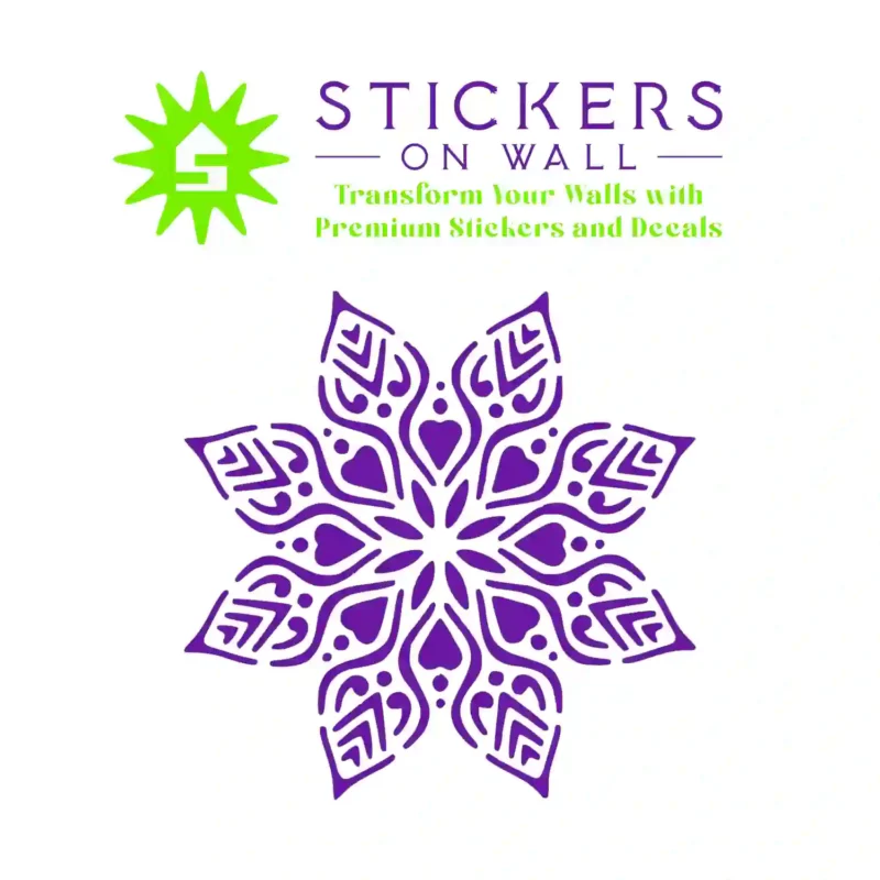 Lotus Mandala Wall Stickers Perfect Purple | Stickers on Wall