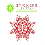 Lotus Mandala Wall Stickers Red | Stickers on Wall
