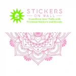 Mandala Border Wall Stickers Bubblegum | Stickers on Wall