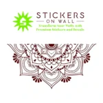 Mandala Border Wall Stickers Burgundy | Stickers on Wall