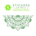 Mandala Border Wall Stickers Mid Green | Stickers on Wall