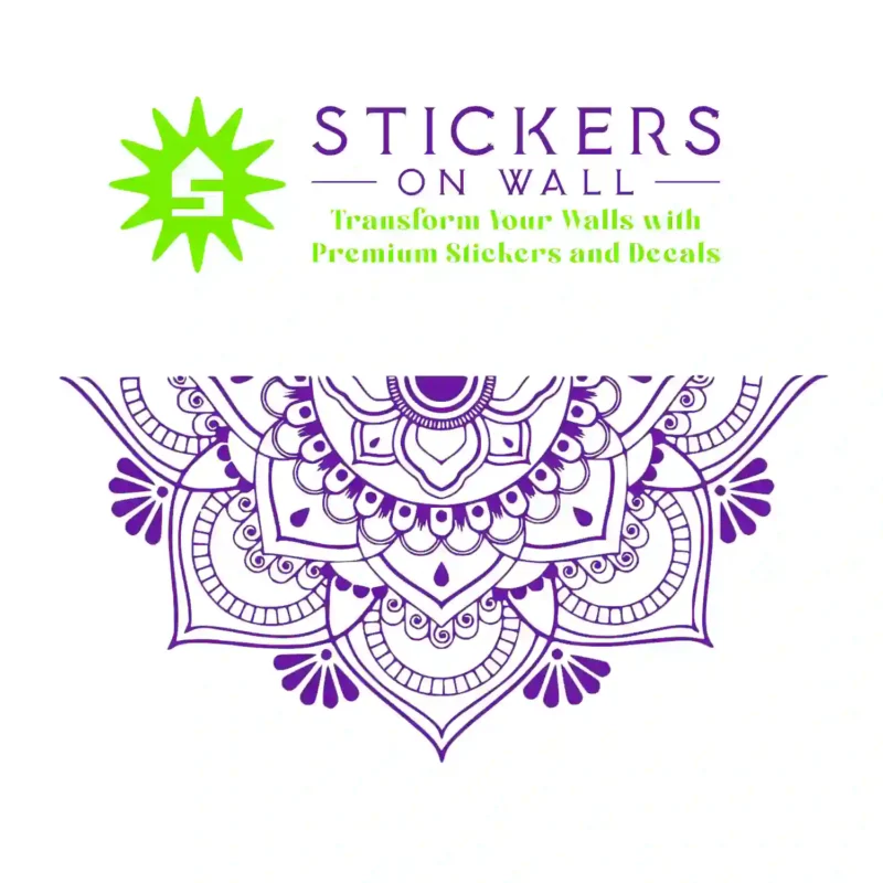 Mandala Border Wall Stickers Perfect Purple | Stickers on Wall