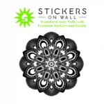 Ornamental Mandala Wall Stickers Black | Stickers on Wall