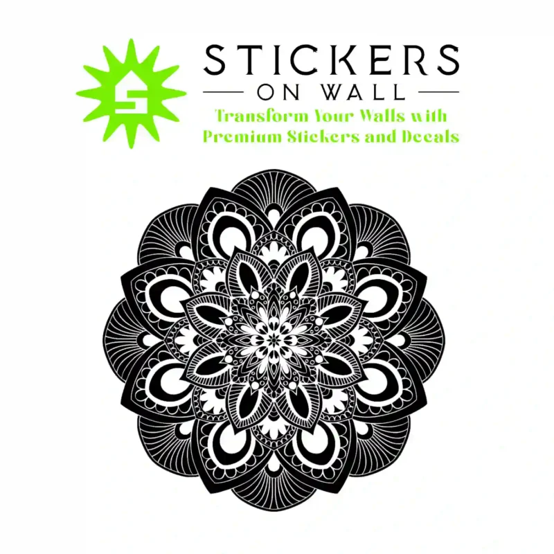 Ornamental Mandala Wall Stickers Black | Stickers on Wall