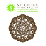Ornamental Mandala Wall Stickers Brown | Stickers on Wall