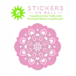 Ornamental Mandala Wall Stickers Bubblegum | Stickers on Wall