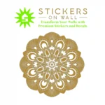 Ornamental Mandala Wall Stickers Gold | Stickers on Wall