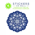 Ornamental Mandala Wall Stickers Medium Blue | Stickers on Wall