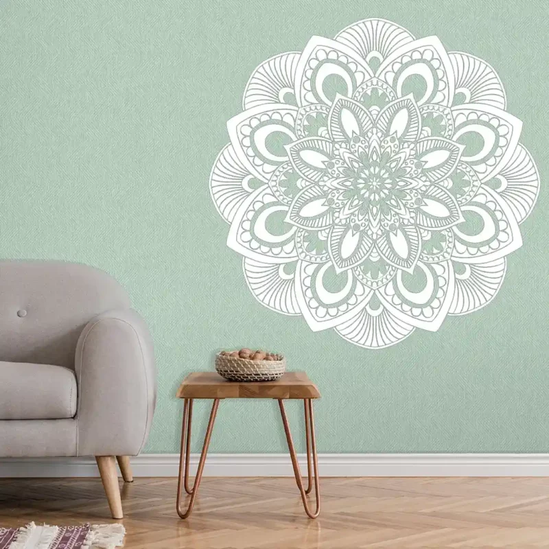 Ornamental Mandala Wall Stickers White | Stickers on Wall