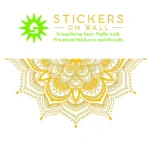 Crown Mandala Wall Stickers Golden Yellow | Stickers on Wall