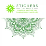 Crown Mandala Wall Stickers Mid Green | Stickers on Wall