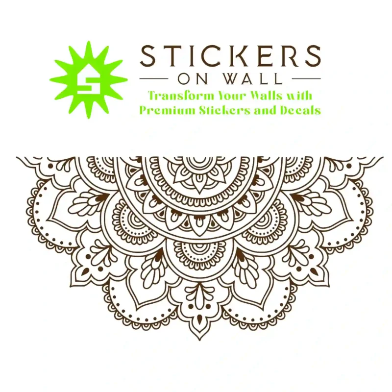 Mandala Arch Wall Stickers Brown | Stickers on Wall