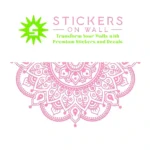 Mandala Curve Wall Stickers Bubblegum | Stickers on Wall