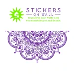Mandala Curve Wall Stickers Perfect Purple | Stickers on Wall