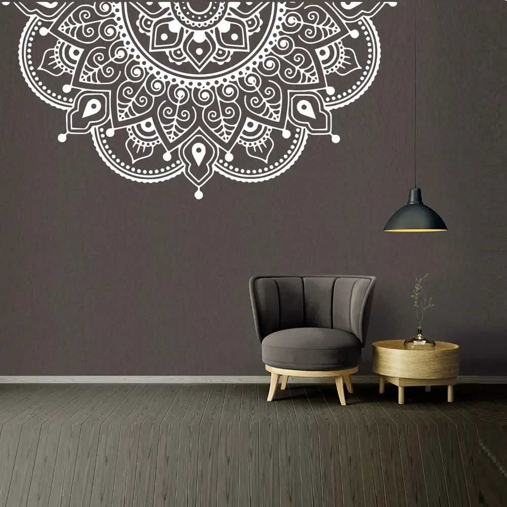 Mandala Curve Wall Stickers | Stickers on Wall Mandala Curve Wall Stickers | Stickers on Wall