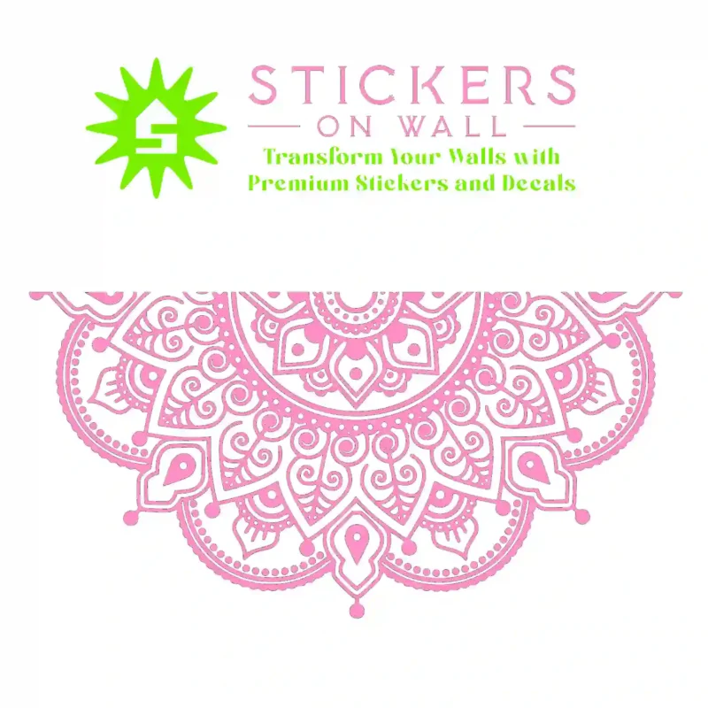 Mandala Decorative Wall Stickers Bubblegum | Stickers on Wall