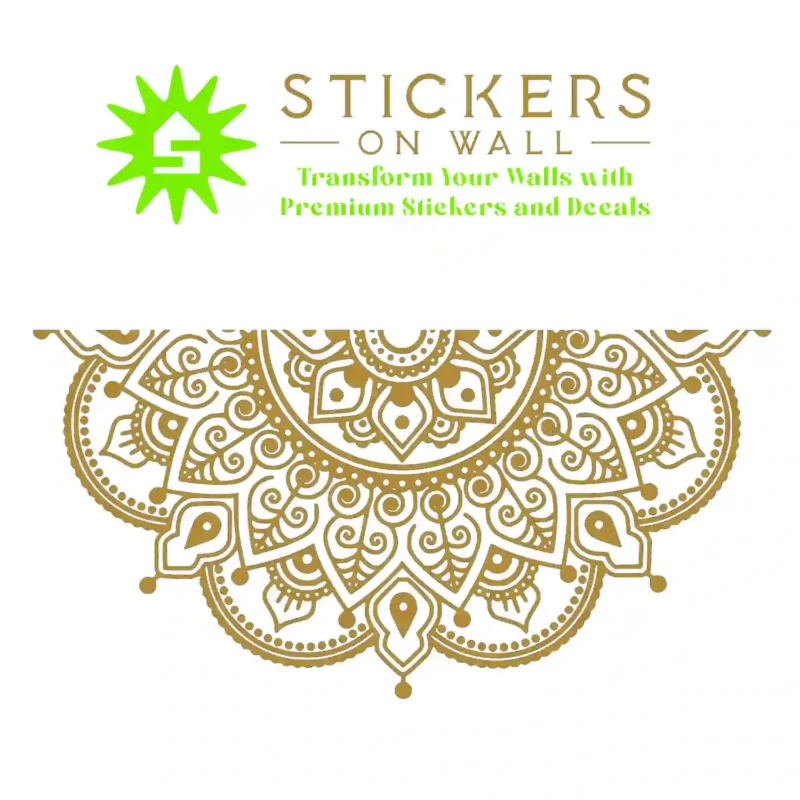 Mandala Decorative Wall Stickers Gold | Stickers on Wall
