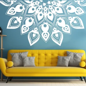 Mandala Feather Wall Stickers | Stickers on Wall