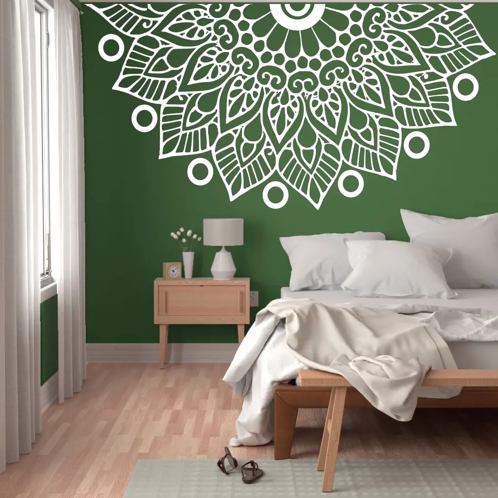 Mandala Half Wall Stickers