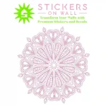 Mandala Heart Wall Stickers Bubblegum | Stickers on Wall