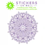 Mandala Heart Wall Stickers Perfect Purple | Stickers on Wall