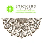 Mandala Leaf Wall Stickers Brown | Stickers on Wall