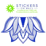 Mandala Lotus Wall Stickers Brilliant Blue | Stickers on Wall
