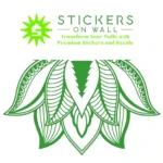 Mandala Lotus Wall Stickers Mid Green | Stickers on Wall