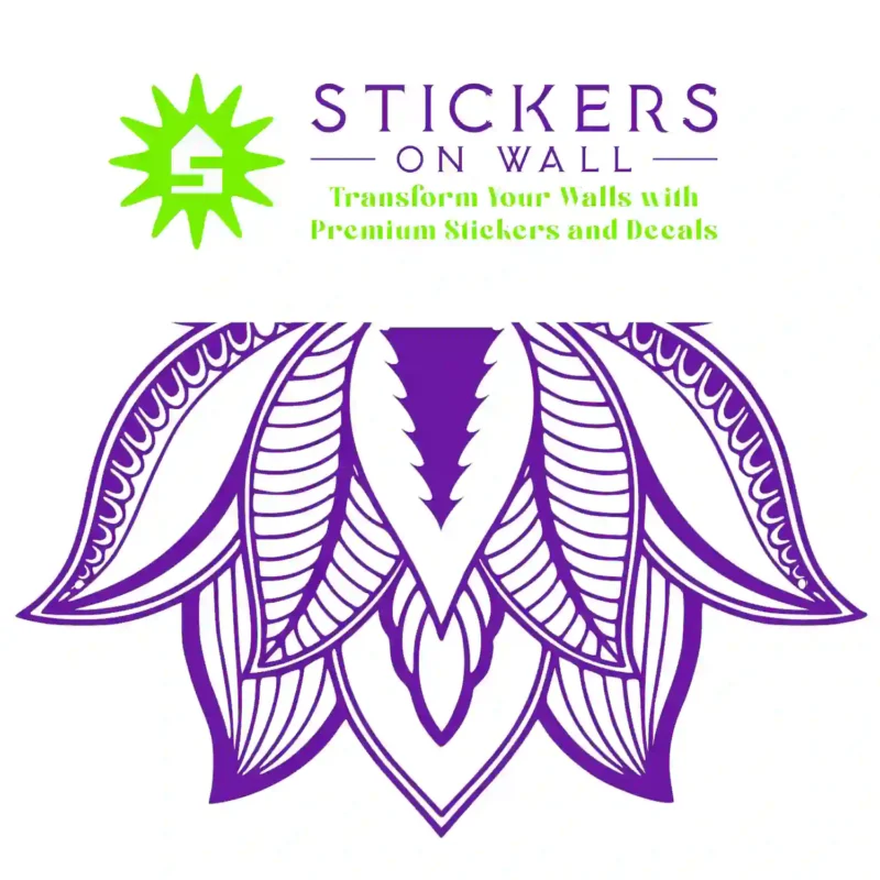 Mandala Lotus Wall Stickers Perfect Purple | Stickers on Wall