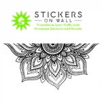 Mandala Petal Wall Stickers Black | Stickers on Wall