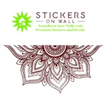 Mandala Petal Wall Stickers Burgundy | Stickers on Wall
