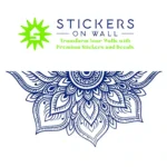 Mandala Petal Wall Stickers Medium Blue | Stickers on Wall