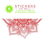Mandala Petal Wall Stickers Red | Stickers on Wall