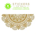 Mandala Semi Wall Stickers Gold | Stickers on Wall
