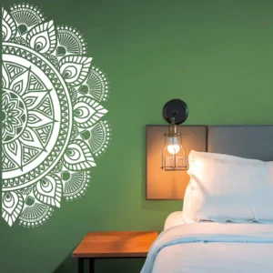 Mandala Semi Wall Stickers White | Stickers on Wall
