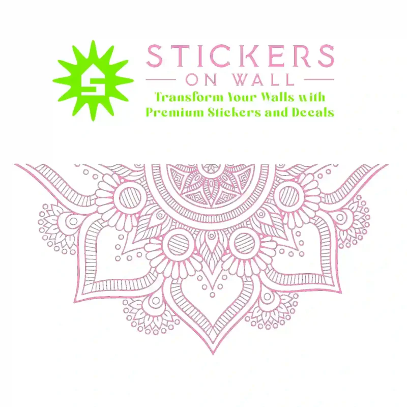 Mandala Spread Wall Stickers Bubblegum | Stickers on Wall