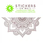 Mandala Spread Wall Stickers Burgundy | Stickers on Wall