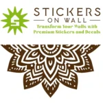 Chevron Mandala Wall Sticker Brown | Stickers on Wall
