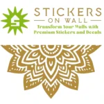 Chevron Mandala Wall Sticker Gold | Stickers on Wall