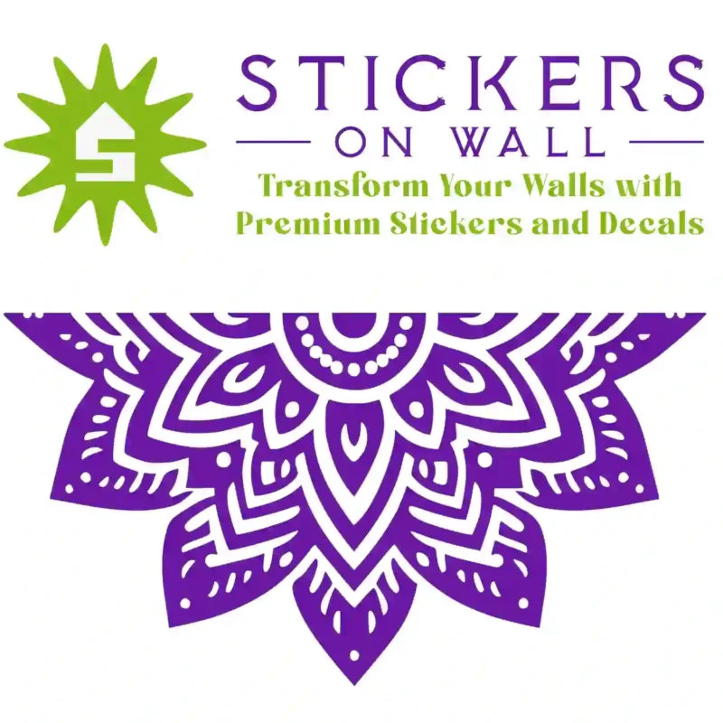 Chevron Mandala Wall Sticker Perfect Purple | Stickers on Wall