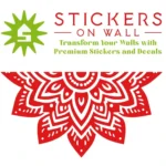 Chevron Mandala Wall Sticker Red | Stickers on Wall