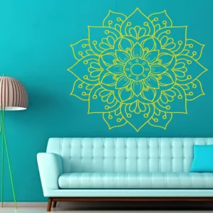 Classic Mandala Wall Sticker Golden