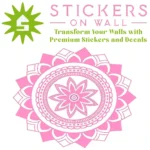 Crest Mandala Wall Sticker Bubblegum | Stickers on Wall